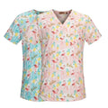 unisex cotton Print Medical Scrubs work clothing nursing uniform tops dental hospital doctor nurse workwear Shirt scrub Uniforms