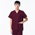 IF High quality Unisex Hospital doctor Nurse Scrub Tops Medical Surgical Uniforms Dentist clinic pharmacy Pet veterinar workwear