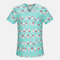 Medical Surgical Uniform pharmacy Hospital Nurse Scrub Tops Breathable Beauty salon work shirts Pet doctor overalls spa uniform