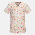 Medical Surgical Uniform pharmacy Hospital Nurse Scrub Tops Breathable Beauty salon work shirts Pet doctor overalls spa uniform
