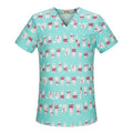 Medical Surgical Uniform Pharmacy Hospital Workwear Nurse Scrub Top Breathable Beauty salon uniform Dentistry Veterinary overall