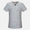 unisex cotton Print Medical Scrubs work clothing nursing uniform tops dental hospital doctor nurse workwear Shirt scrub Uniforms