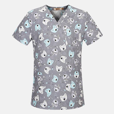 High quality Medical Surgical Uniforms pharmacy Hospital Nurse Scrub Tops Breathable Beauty salon Dentistry Pet doctor overalls