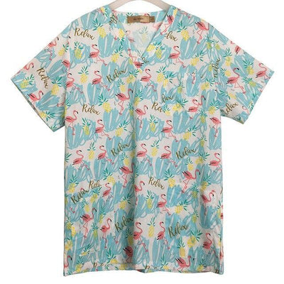 Medical Surgical uniform women spa Beauty salon shirts Dentistry Doctor scrub clothing printing pharmacy nursing uniform scrubs