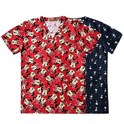 Breathable Surgical Medical Uniforms Unisex Scrub Tops V-Neck Cotton Hospital Nurse doctor Scrub shirts unisex medical clothing