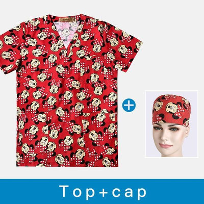 Breathable Surgical Medical Uniforms Unisex Scrub Tops V-Neck Cotton Hospital Nurse doctor Scrub shirts unisex medical clothing