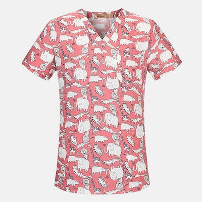 Medical Surgical Uniform Pharmacy Hospital Workwear Nurse Scrub Top Breathable Beauty salon uniform Dentistry Veterinary overall