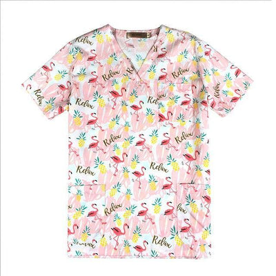 Beauty salon Dentist clinic pharmacy Pet veterinar Uniforms V-Neck Short sleeve Surgical Medical Hospital Nurse Uniform lab coat