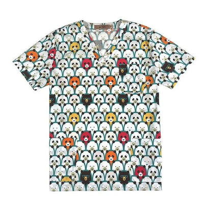 Beauty salon Dentist clinic pharmacy Pet veterinar Uniforms V-Neck Short sleeve Surgical Medical Hospital Nurse Uniform lab coat