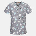 unisex cotton Print Medical Scrubs work clothing nursing uniform tops dental hospital doctor nurse workwear Shirt scrub Uniforms