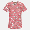 unisex cotton Print Medical Scrubs work clothing nursing uniform tops dental hospital doctor nurse workwear Shirt scrub Uniforms