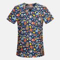 unisex cotton Print Medical Scrubs work clothing nursing uniform tops dental hospital doctor nurse workwear Shirt scrub Uniforms