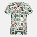 unisex cotton Print Medical Scrubs work clothing nursing uniform tops dental hospital doctor nurse workwear Shirt scrub Uniforms