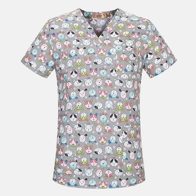 Hospital Nurse Scrub Tops high quality Medical Surgical Uniform Cartoon Beauty salon Dentist clinic pharmacy Pet doctor Uniforms