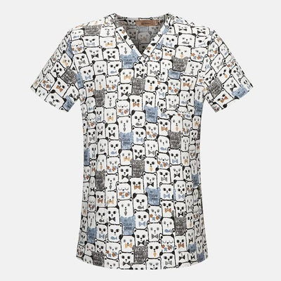 Hospital Nurse Scrub Tops high quality Medical Surgical Uniform Cartoon Beauty salon Dentist clinic pharmacy Pet doctor Uniforms