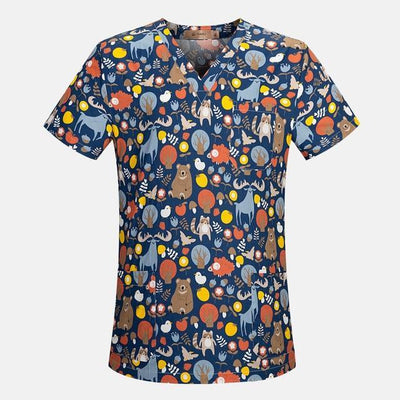 Hospital Nurse Scrub Tops high quality Medical Surgical Uniform Cartoon Beauty salon Dentist clinic pharmacy Pet doctor Uniforms