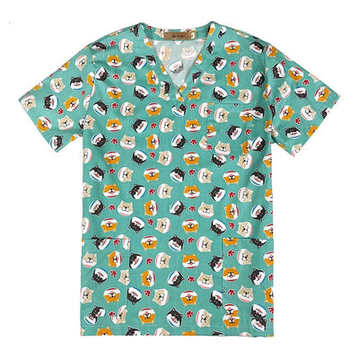 high quality Medical Surgical Uniforms Hospital Nurse Scrub Tops Beauty salon Dentist clinic pharmacy Pet veterinar Uniforms New