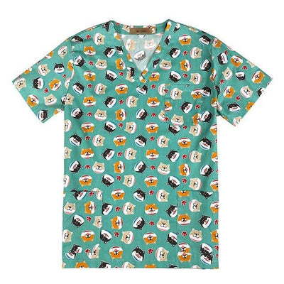 high quality Medical Surgical Uniforms Hospital Nurse Scrub Tops Beauty salon Dentist clinic pharmacy Pet veterinar Uniforms New